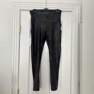 Spanx Faux Leather Leggings Sz XL